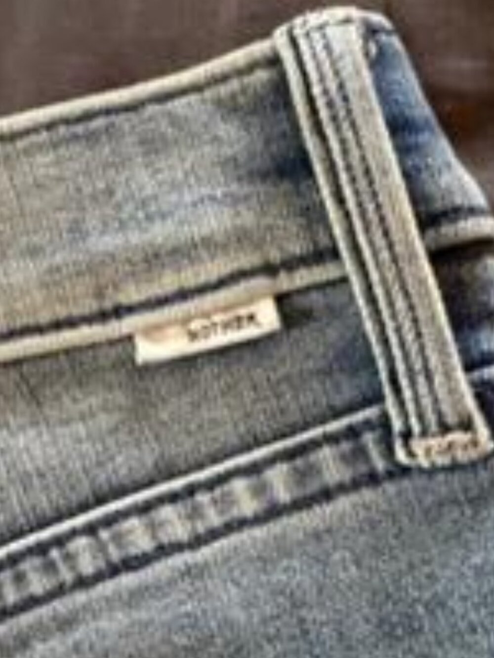 Mother wide legged frayed hem button fly jeans - Picture 5 of 12